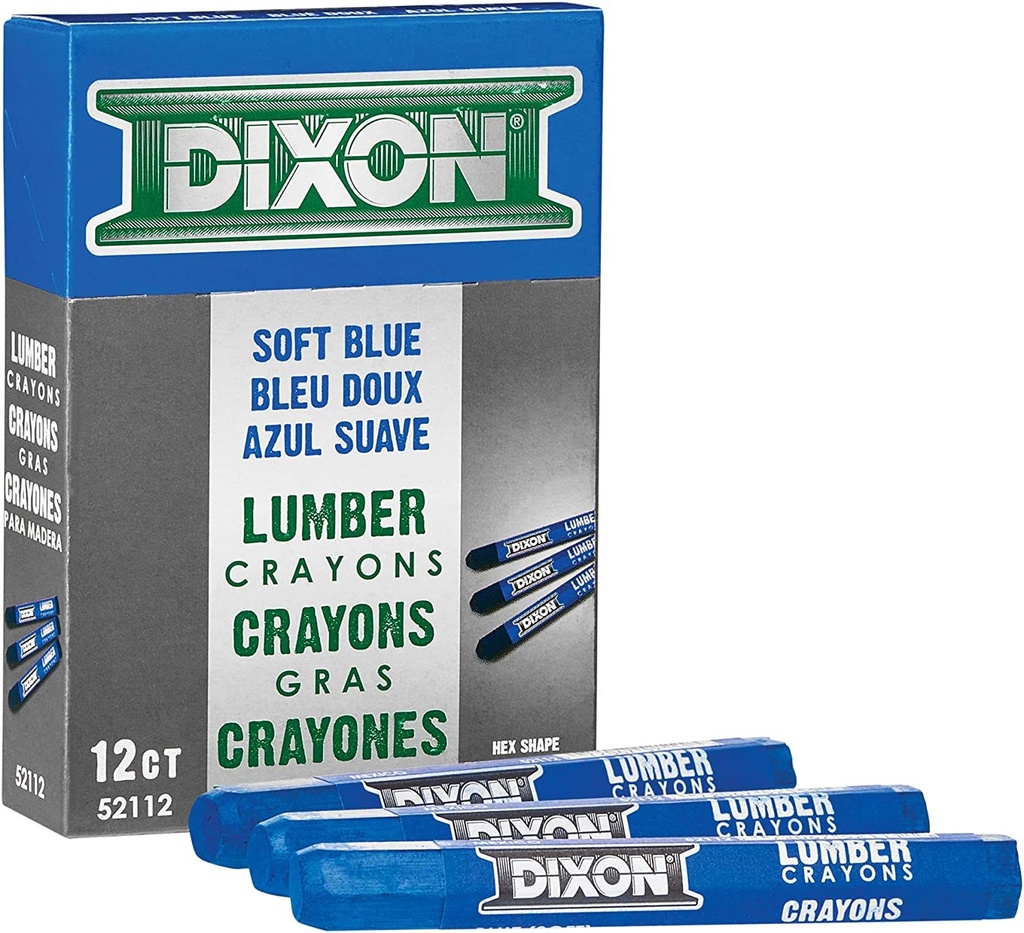 Dixon Soft Blue Lumber Marking Crayon
