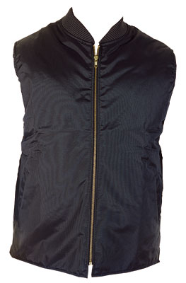 Labonville Vest Mens Lined Black Nylon (#nv705)