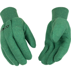[818] Kinco Green Cotton Chore Glove (#818L)