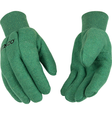 [818_L] Kinco - 18oz Green Cotton Chore Glove [818]
