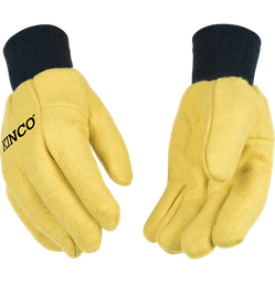 [816_L] Kinco - 16oz Yellow Cotton Chore Glove (#816)