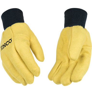 [816_L] Kinco - 16oz Yellow Cotton Chore Glove (#816)