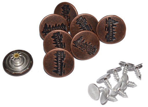 [BB656] Labonville - Replacement Pant Rivets (Bachelor Button Kit) 8 Per Set [BB656]