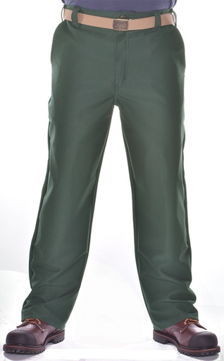 Labonville - Green Polyester Pant with Pockets [DISC_SN650P]