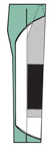 Labonville - Dupont Kevlar/Poly Safety Pad Chap Insert with Snaps [SP500KP]