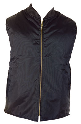 Labonville - Vest Mens Lined Black Nylon (#nv705)