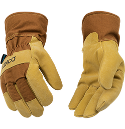 Kinco - Hydroflector™ Lined Waterproof Suede Pigskin Palm With Safety Cuff [1958]